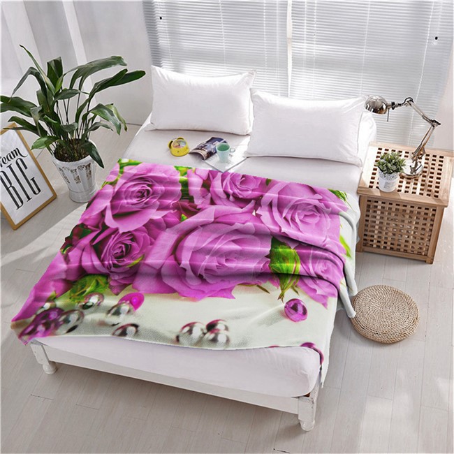 ПЛЕД ФЛИСОВЫЙ "БУКЕТ" - фото 10058