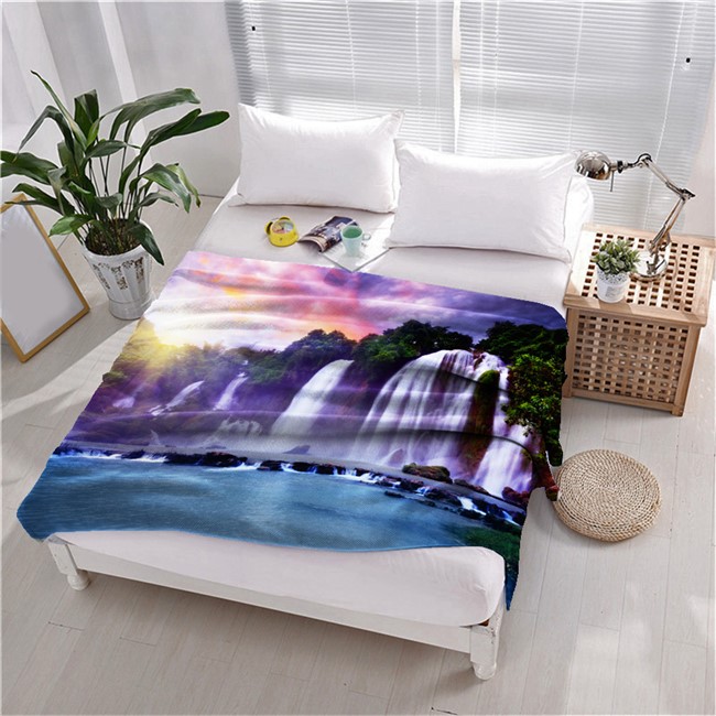 ПЛЕД ФЛИСОВЫЙ "ВОДОПАД"  - фото 10071