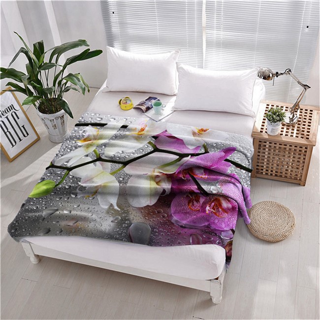 ПЛЕД ФЛИСОВЫЙ "ДОЖДЬ" - фото 10079