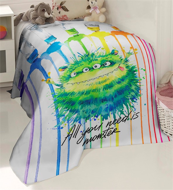 ПЛЕД ФЛИСОВЫЙ "МОНСТРИКИ"  - фото 10089