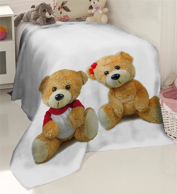 ПЛЕД ФЛИСОВЫЙ "МЕДВЕЖАТА"  - фото 10090