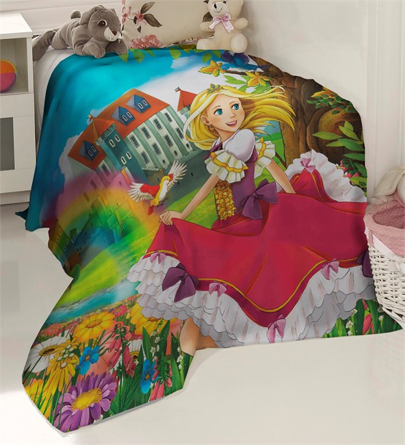 ПЛЕД ФЛИСОВЫЙ "ПРИНЦЕССА"  - фото 10095