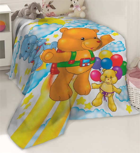 ПЛЕД ФЛИСОВЫЙ "ТОПТЫЖКИ" - фото 10101