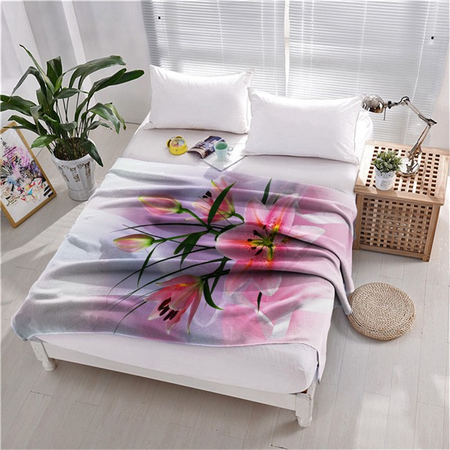 ПЛЕД ФЛИСОВЫЙ "ВЕТОЧКА НЕЖНОСТИ" - фото 10111