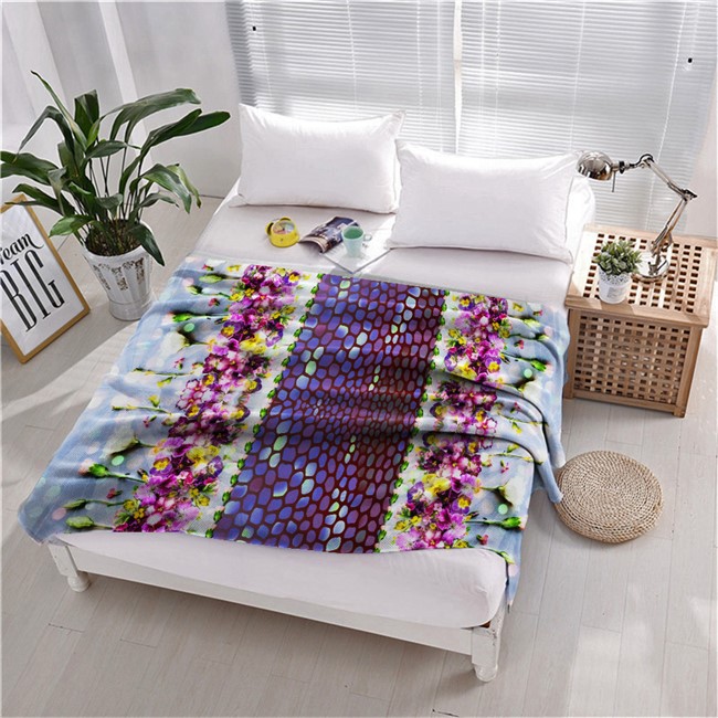 ПЛЕД ФЛИСОВЫЙ "ПЕРЛАМУТРОВЫЙ САД" - фото 10143