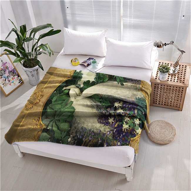 ПЛЕД ФЛИСОВЫЙ "СИМВОЛ СЧАСТЬЯ"  - фото 10171