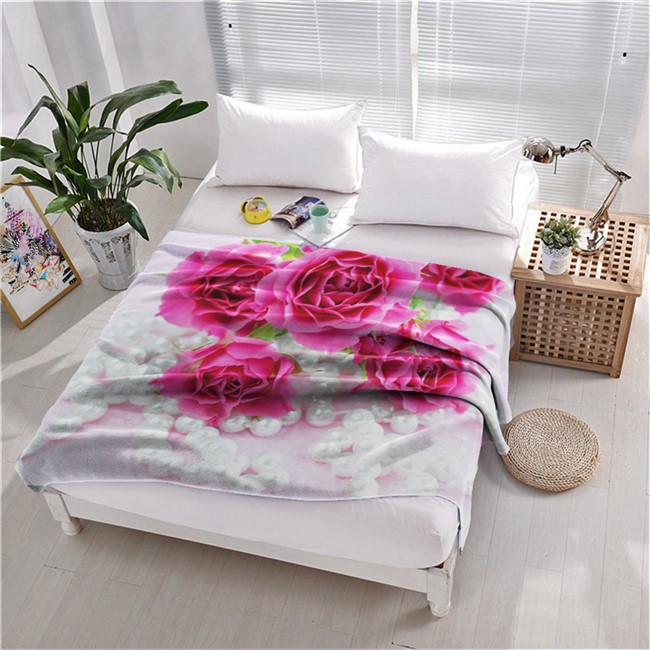 ПЛЕД ФЛИСОВЫЙ "ФУКСИЯ" - фото 10173