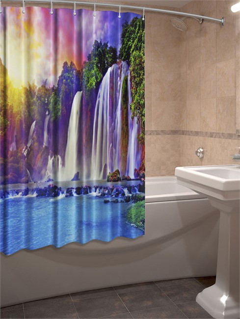 ФОТО ШТОРЫ ДЛЯ ВАННОЙ "ВОДОПАД"   - фото 10262