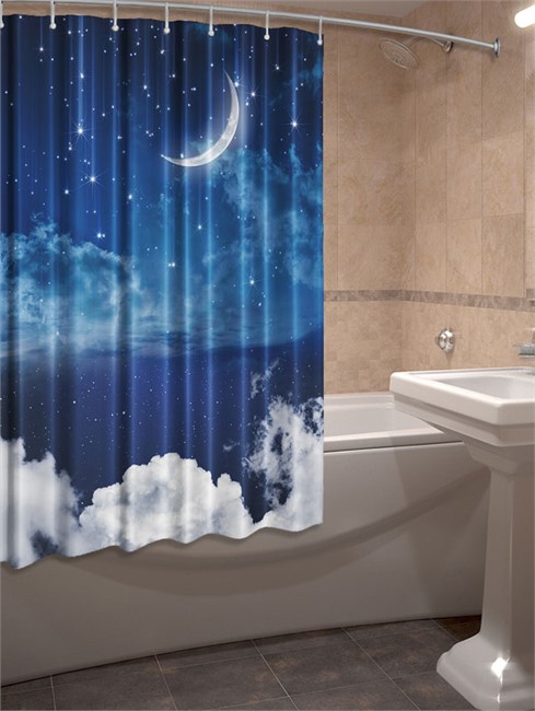 ФОТО ШТОРЫ ДЛЯ ВАННОЙ "ЗВЕЗДОПАД"  - фото 10266