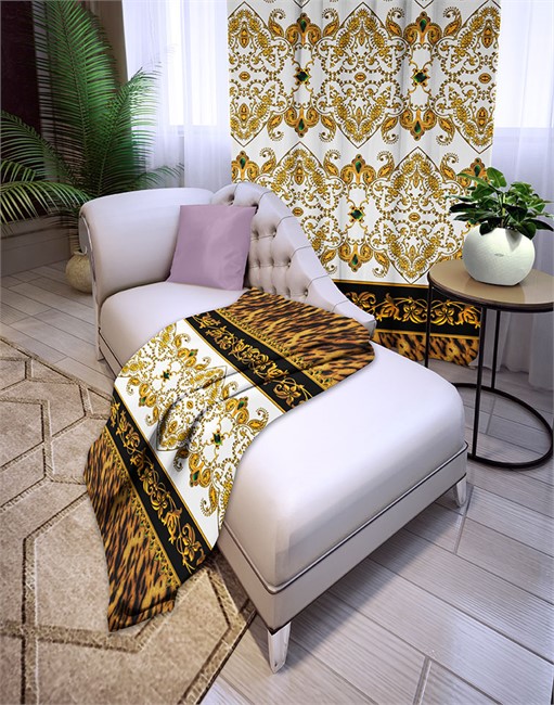 ПЛЕД ФЛИСОВЫЙ "РОЯЛ БЕЛЫЙ"  - фото 10609