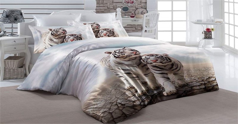 ПОСТЕЛЬНОЕ БЕЛЬЕ 3D "БЕЛЫЕ ТИГРЫ" - фото 10659