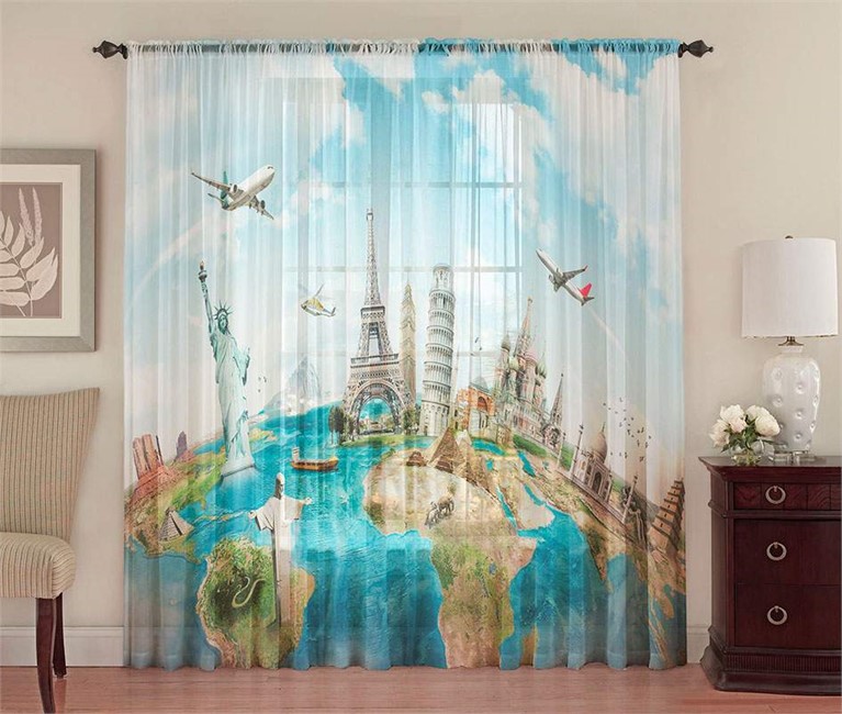 ПЛЕД ФЛИСОВЫЙ "ВОКРУГ СВЕТА" - фото 10727