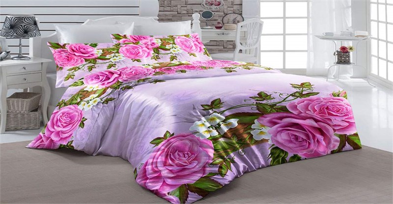 ПОСТЕЛЬНОЕ БЕЛЬЕ 3D "КИТАЙСКИЕ РОЗЫ"  - фото 10760
