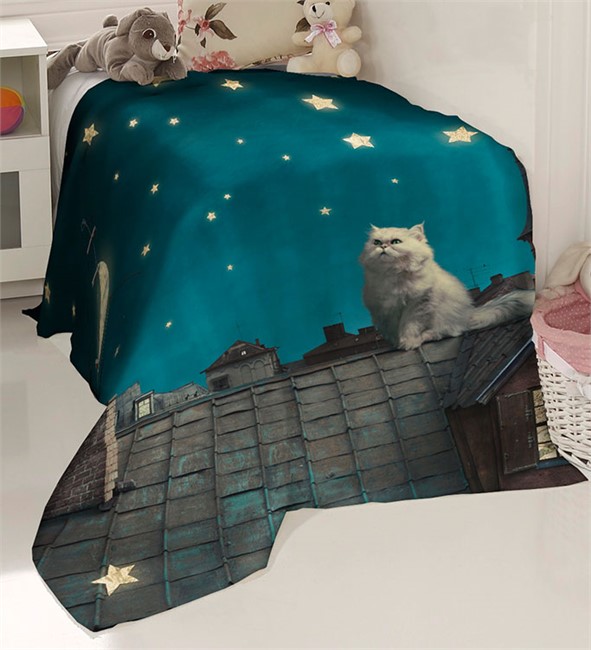 ФОТОТЮЛЬ "КОТ НА КРЫШЕ" - фото 10818