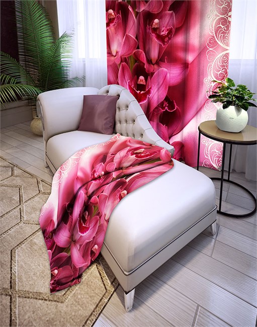 ПЛЕД ФЛИСОВЫЙ "СМУЩЕНИЕ ЦВЕТОВ"  - фото 10947