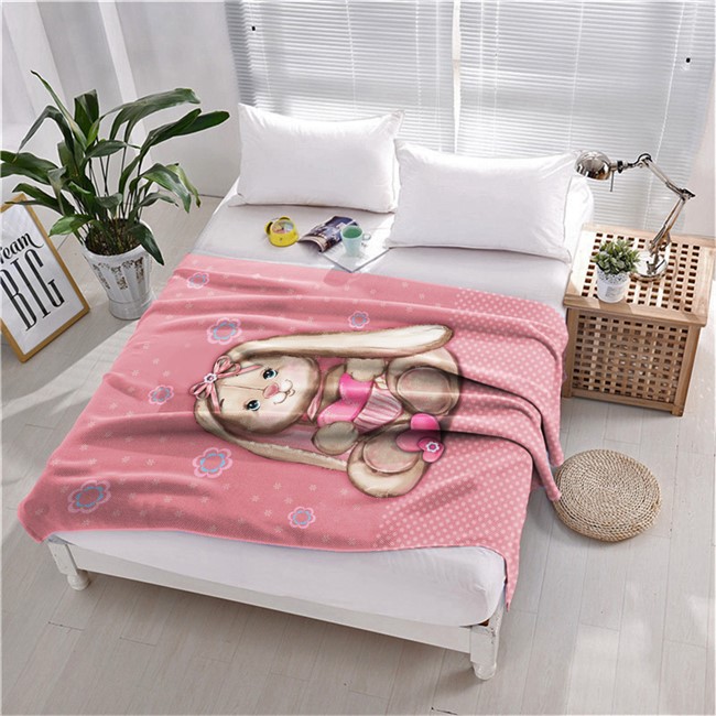 ПЛЕД ФЛИСОВЫЙ "ЗАЙКА" - фото 10972