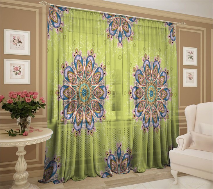 ФОТОТЮЛЬ "ЗАВЕТНОЕ ЖЕЛАНИЕ САЛАТОВЫЙ"  - фото 11223