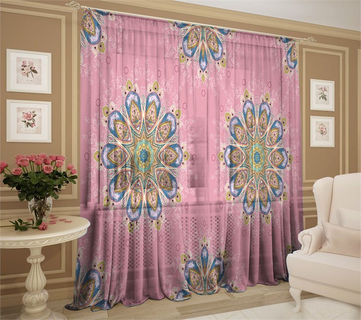 ФОТОТЮЛЬ "ЗАВЕТНОЕ ЖЕЛАНИЕ РОЗОВЫЙ"   - фото 11225