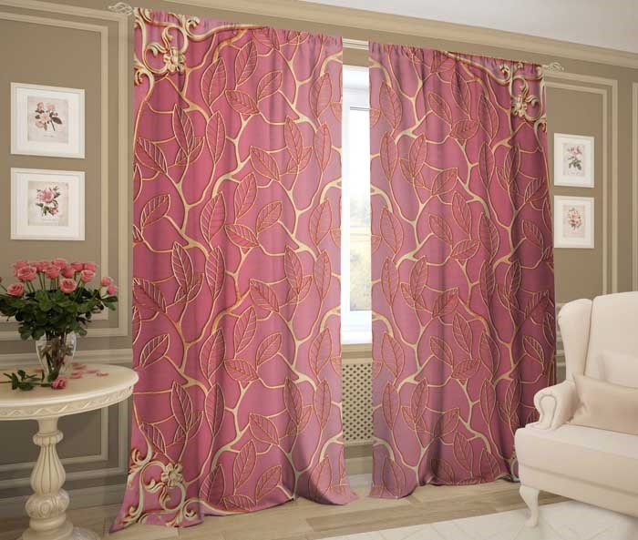 фотошторы "ИЗГИБ (РОЗ)"  - фото 11301