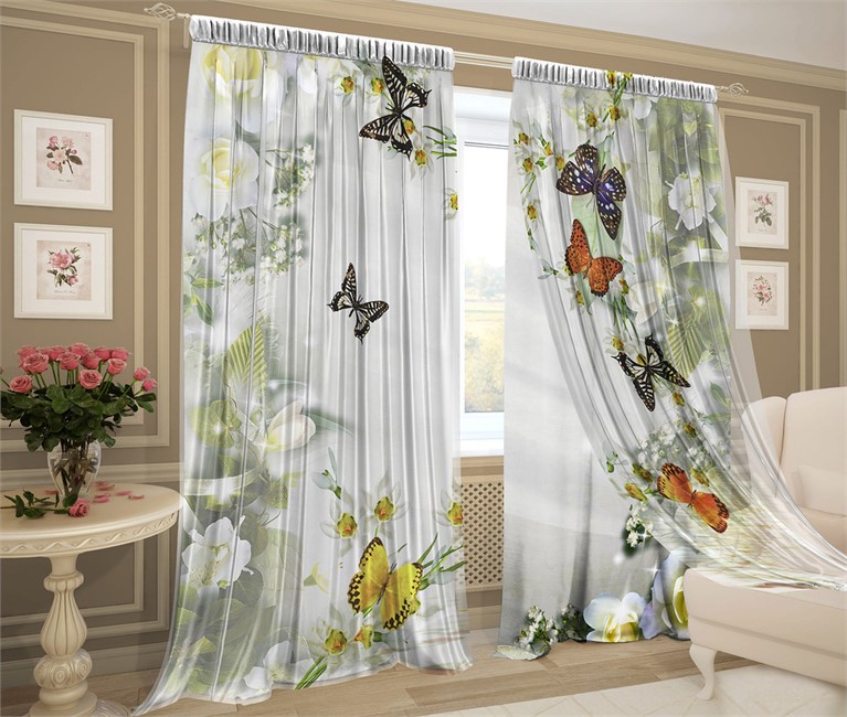 фотошторы дуэт "БАТЕРФЛЯЙ" - фото 11308