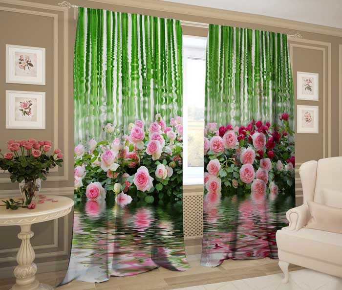 фотошторы "ЗЕРКАЛЬНАЯ ГЛАДЬ"  - фото 11353