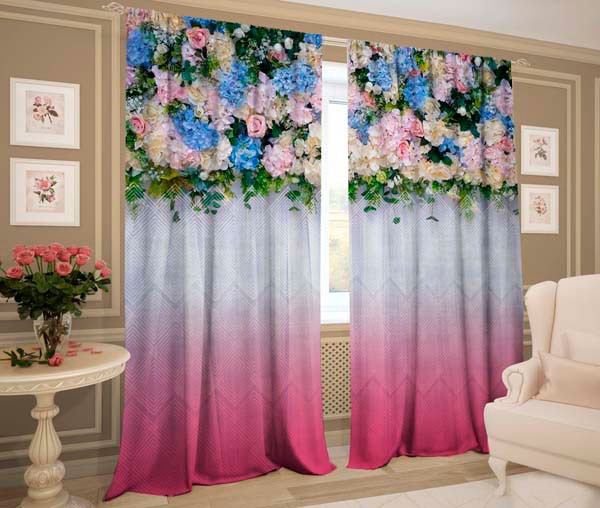 фотошторы "БОНЖУР РОЗОВЫЙ"  - фото 11383