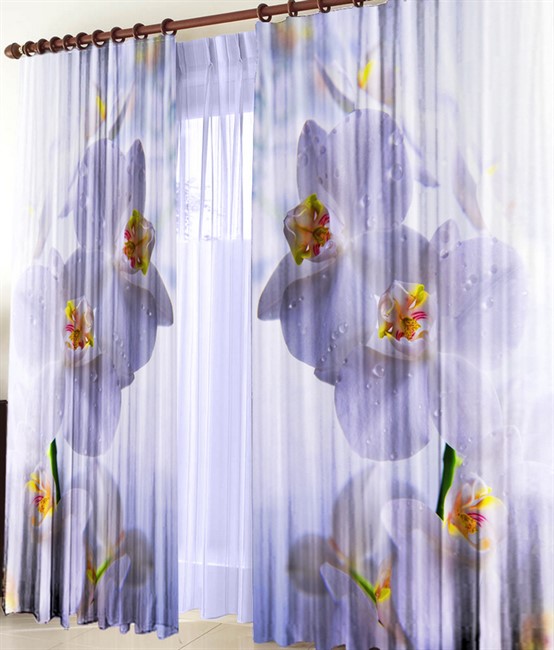 ФОТШТОРЫ "БЕЛЫЕ ОРХИДЕИ" - фото 4450