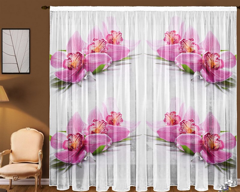 ФОТОТЮЛЬ "РОЗОВАЯ ОРХИДЕЯ" - фото 4723