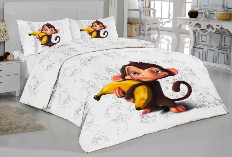 ДЕТСКОЕ ПОСТЕЛЬНОЕ БЕЛЬЕ 3D"ОБЕЗЬЯНКА" - фото 5023
