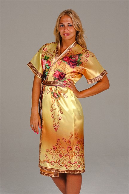 ХАЛАТ "ВИНТАЖ ЗОЛОТОЙ" - фото 5605