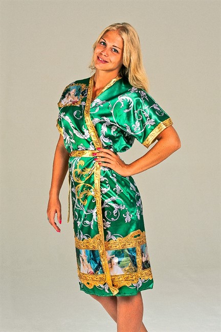 ХАЛАТ "МАДОННА ЗЕЛЕНЫЙ" - фото 5613