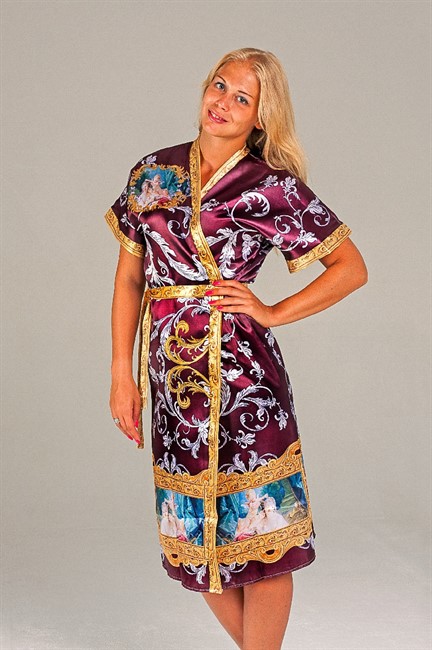 ХАЛАТ "МАДОННА КОРИЧНЕВЫЙ" - фото 5615