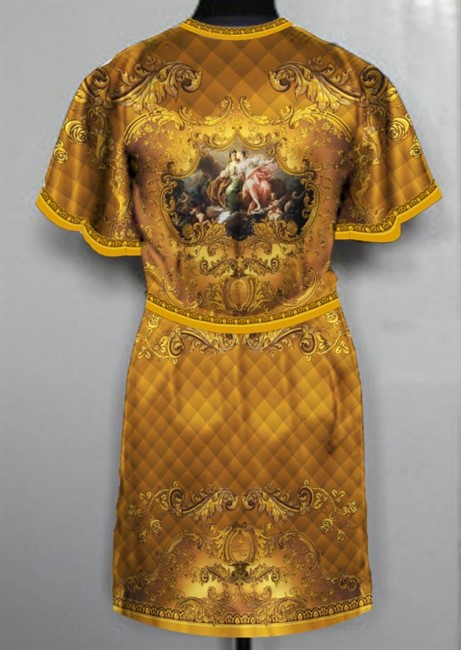 ХАЛАТ "ФЛЁР ЗОЛОТОЙ" - фото 5626