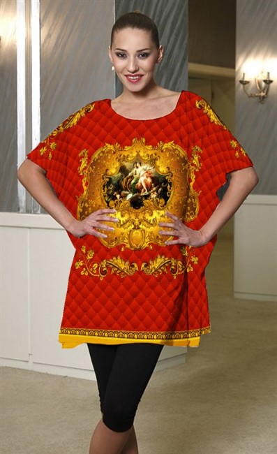 ТУНИКА "ФЛЁР АЛЫЙ" - фото 5638