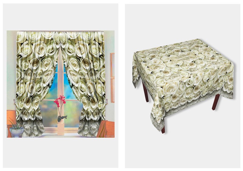 КУХОННЫЙ НАБОР "БЕЛЫЕ РОЗЫ" - фото 5839