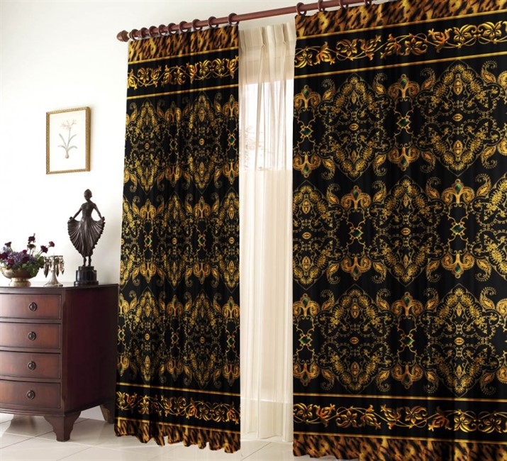 ШТОРЫ "РОЯЛ ЧЕРНЫЙ" - фото 5953