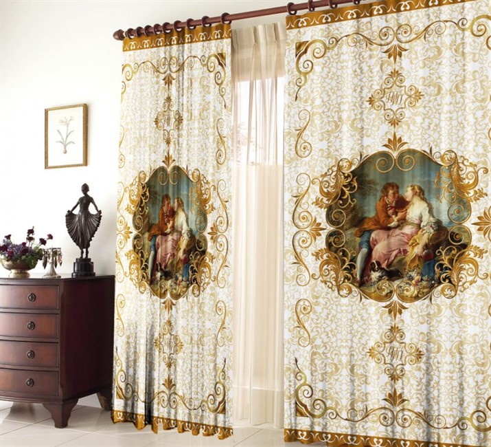 ШТОРЫ "АМОРЕ БЕЛЫЙ" - фото 5957