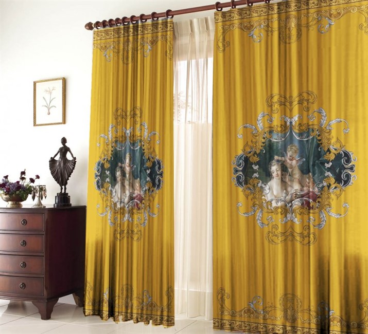 ШТОРЫ "МАДОННА ЗОЛОТОЙ" - фото 5964