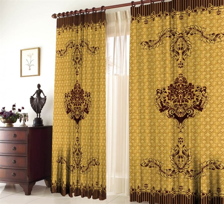 ШТОРЫ "РАПСОДИЯ ЗОЛОТОЙ" - фото 5974