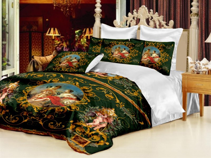 ПОСТЕЛЬНОЕ БЕЛЬЕ "ЛАУРА ЗЕЛЕНЫЙ" - фото 6062