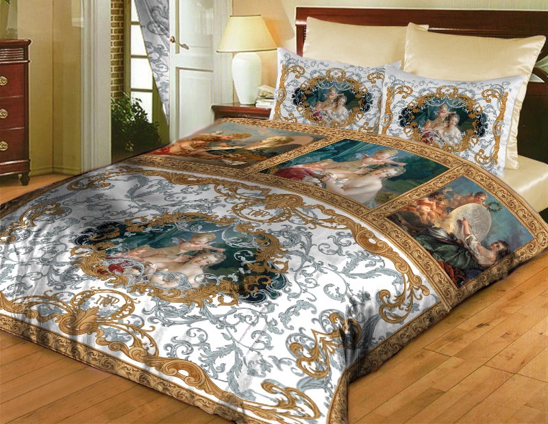 ПОСТЕЛЬНОЕ БЕЛЬЕ "МАДОННА БЕЛЫЙ" ЕВРОСТАНДАРТ - фото 6070