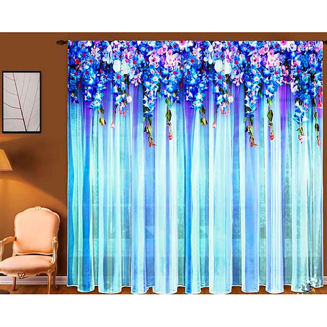 ФОТОШТОРЫ "ЛАМБРЕКЕН ИЗ ЦВЕТОВ (СИНИЙ)" - фото 6233