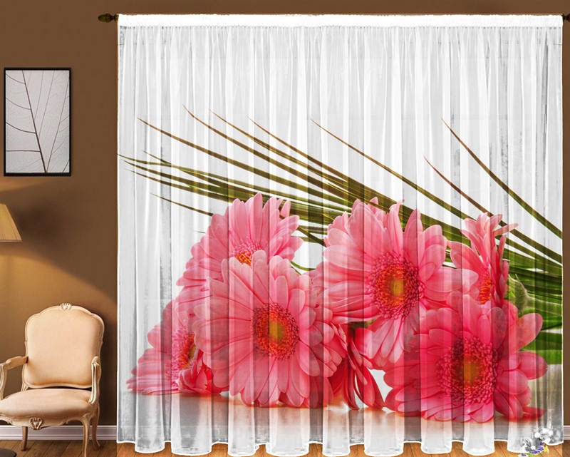 ФОТОТЮЛЬ "ГЕРБЕРЫ" - фото 6420