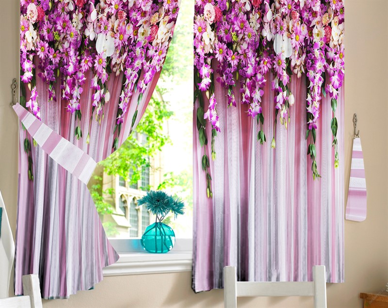 ФОТОТЮЛЬ "ЛАМБРЕКЕН ИЗ ЦВЕТОВ" - фото 6479