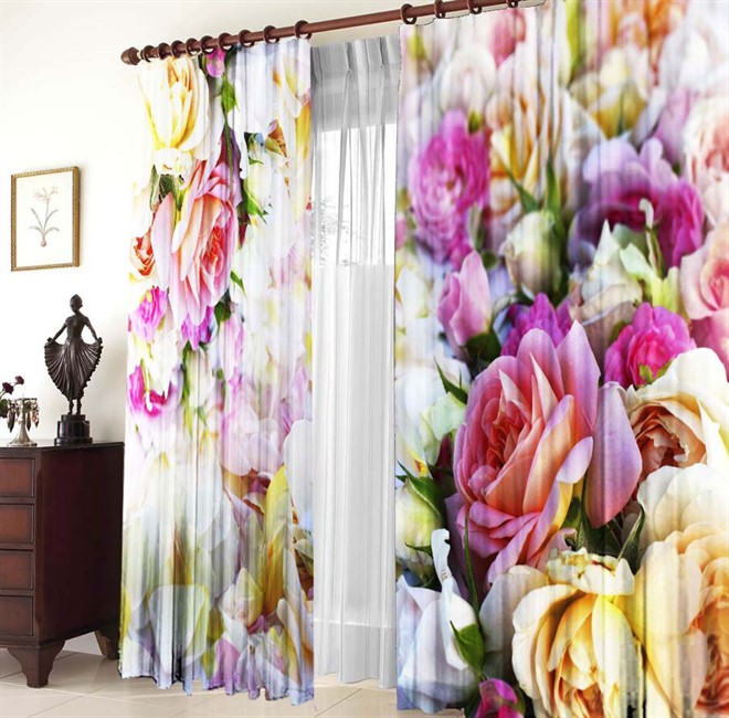 ФОТОТЮЛЬ "ИСТОРИЯ ЛЮБВИ" РОЗЫ - фото 6671