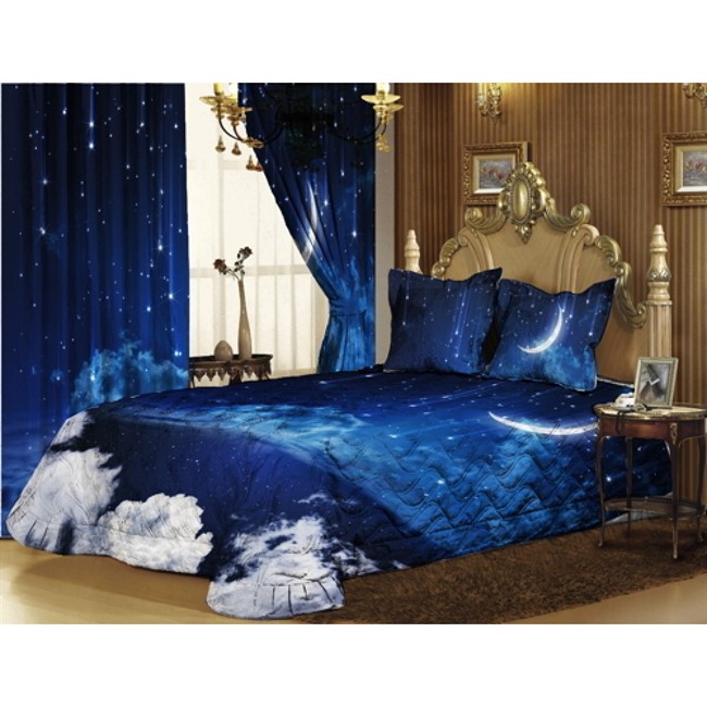 ПОСТЕЛЬНОЕ БЕЛЬЕ 3D "ЗВЕЗДОПАД" - фото 7343