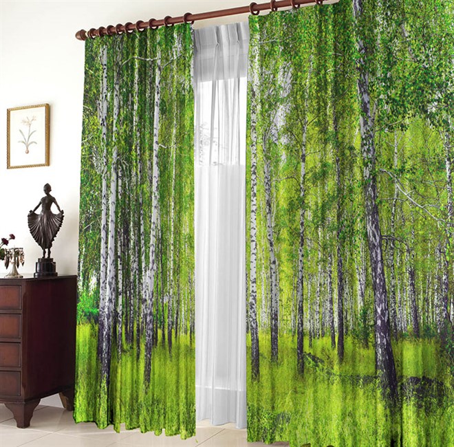 фотошторы "БЕРЕЗОВАЯ РОЩА" - фото 7730