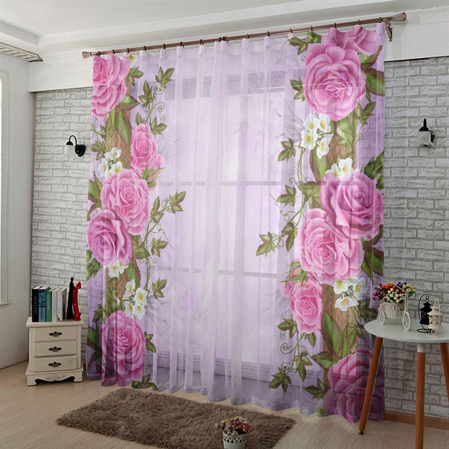 ФОТОТЮЛЬ "КИТАЙСКИЕ РОЗЫ" - фото 7779