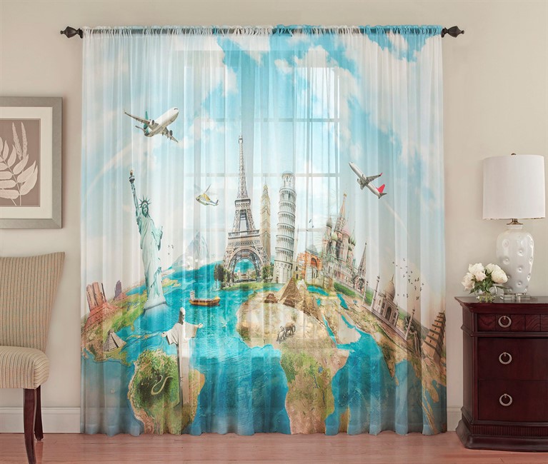 ФОТОТЮЛЬ "ВОКРУГ СВЕТА" - фото 8396