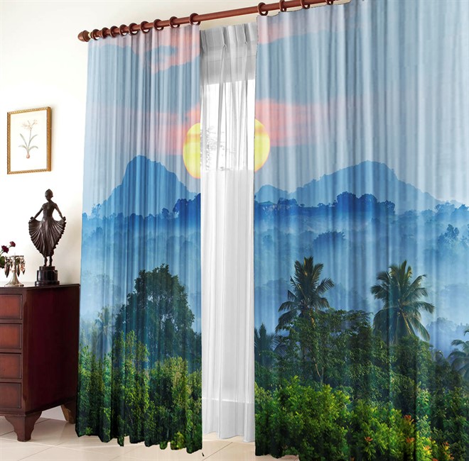 ФОТОТЮЛЬ "УТРО В ГОРАХ" - фото 8497